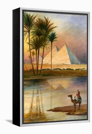 The Great Pyramid of Giizeh-English School-Framed Premier Image Canvas