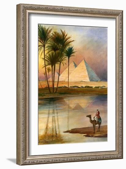 The Great Pyramid of Giizeh-English School-Framed Giclee Print