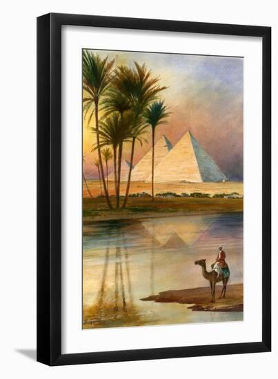 The Great Pyramid of Giizeh-English School-Framed Giclee Print