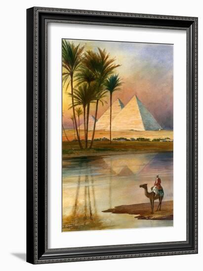 The Great Pyramid of Giizeh-English School-Framed Giclee Print