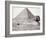 The Great Pyramid, with the Sphinx in the Foreground, El-Geezah, 1858 (B/W Photo)-Francis Frith-Framed Giclee Print