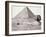 The Great Pyramid, with the Sphinx in the Foreground, El-Geezah, 1858 (B/W Photo)-Francis Frith-Framed Giclee Print