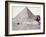 The Great Pyramid, with the Sphinx in the Foreground, El-Geezah, 1858 (B/W Photo)-Francis Frith-Framed Giclee Print