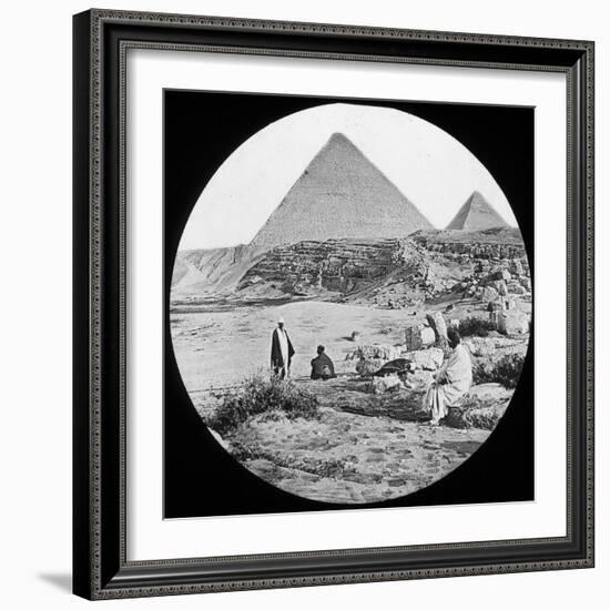 The Great Pyramids, Giza, Egypt, C1890-Newton & Co-Framed Photographic Print