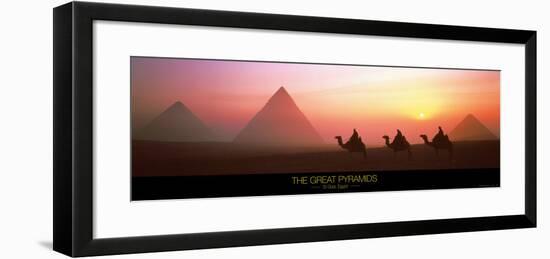 The Great Pyramids of Giza, Egypt-Shashin Koubou-Framed Art Print