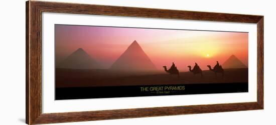 The Great Pyramids of Giza, Egypt-Shashin Koubou-Framed Art Print