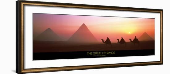 The Great Pyramids of Giza, Egypt-Shashin Koubou-Framed Art Print