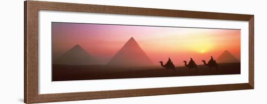The Great Pyramids of Giza, Egypt-Shashin Koubou-Framed Art Print