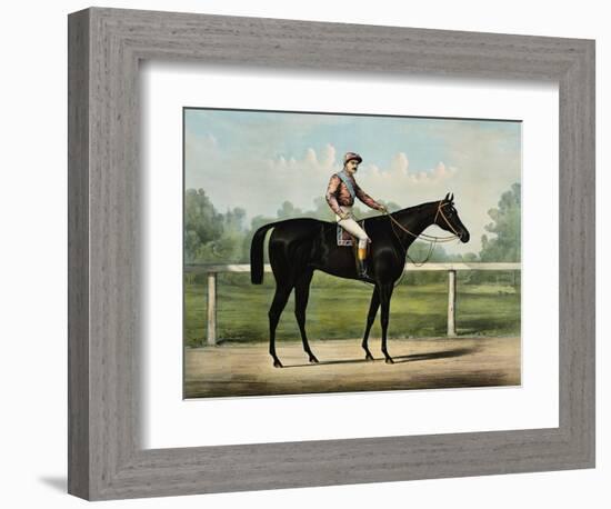 The Great Racer Kingston-Currier & Ives-Framed Giclee Print