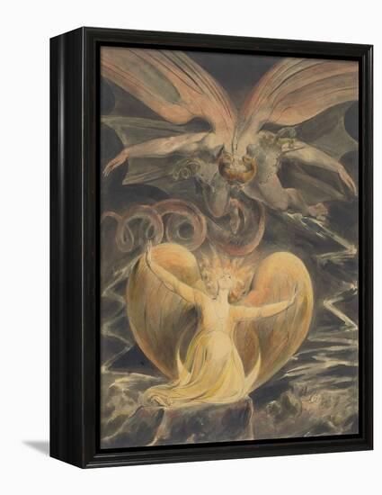 The Great Red Dragon and the Woman Clothed with the Sun, by William Blake, 1805, British painting,-William Blake-Framed Stretched Canvas