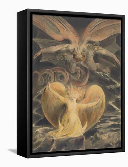 The Great Red Dragon and the Woman Clothed with the Sun, by William Blake, 1805, British painting,-William Blake-Framed Stretched Canvas