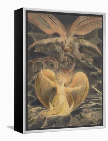 The Great Red Dragon and the Woman Clothed with the Sun, by William Blake, 1805, British painting,-William Blake-Framed Stretched Canvas