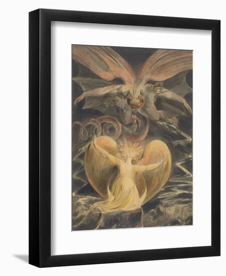 The Great Red Dragon and the Woman Clothed with the Sun, by William Blake, 1805, British painting,-William Blake-Framed Art Print