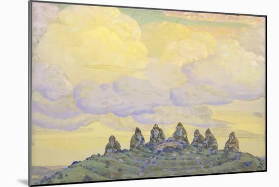 The Great Sacrifice. Stage Design for the Ballet the Rite of Spring (Le Sacre Du Printemp), 1910-Nicholas Roerich-Mounted Giclee Print