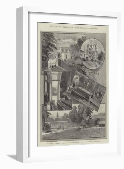 The Great Schools of England, Harrow-null-Framed Giclee Print