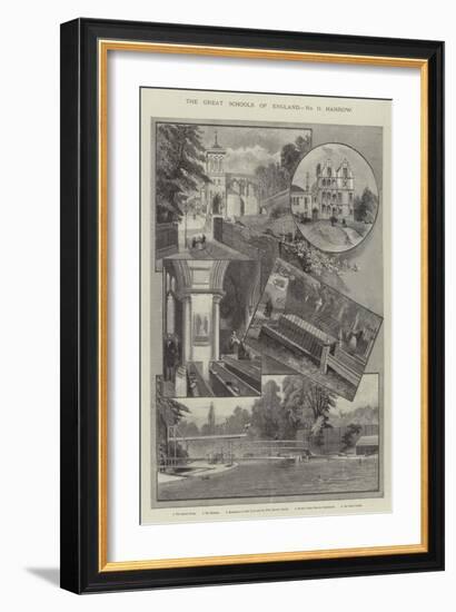 The Great Schools of England, Harrow-null-Framed Giclee Print