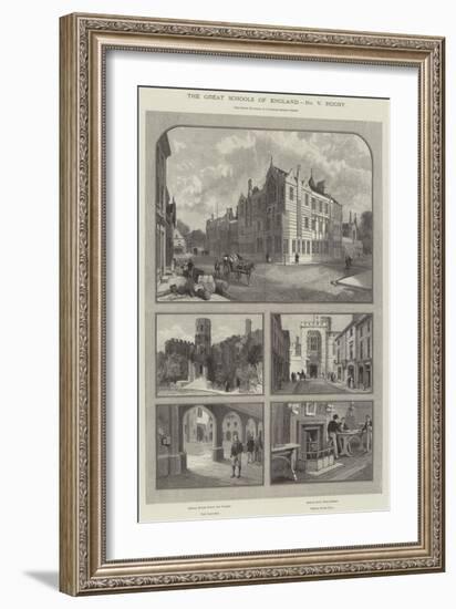 The Great Schools of England, Rugby-null-Framed Giclee Print