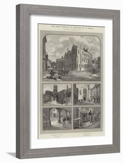 The Great Schools of England, Rugby-null-Framed Giclee Print