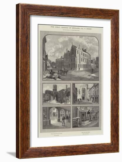 The Great Schools of England, Rugby-null-Framed Giclee Print