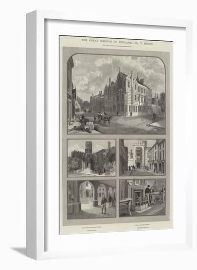 The Great Schools of England, Rugby-null-Framed Giclee Print