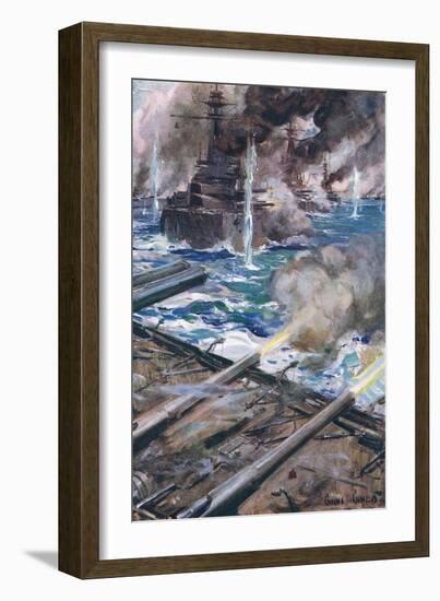 The Great Sea Battle-Cyrus Cuneo-Framed Giclee Print