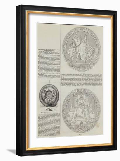 The Great Seal of England Recently Affixed to the Chinese Treaty-null-Framed Giclee Print