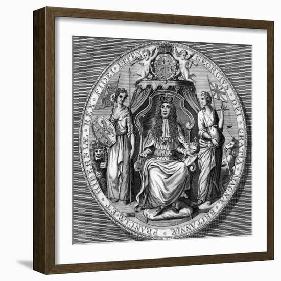 The Great Seal of King George I-Vandroit-Framed Giclee Print