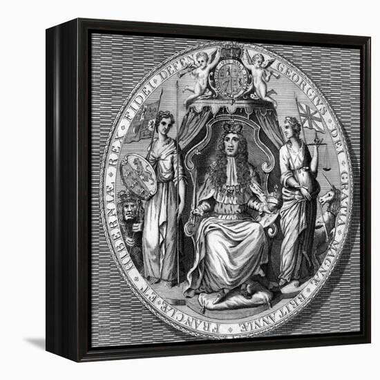 The Great Seal of King George I-Vandroit-Framed Premier Image Canvas