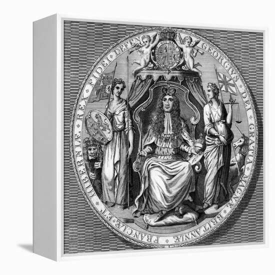 The Great Seal of King George I-Vandroit-Framed Premier Image Canvas