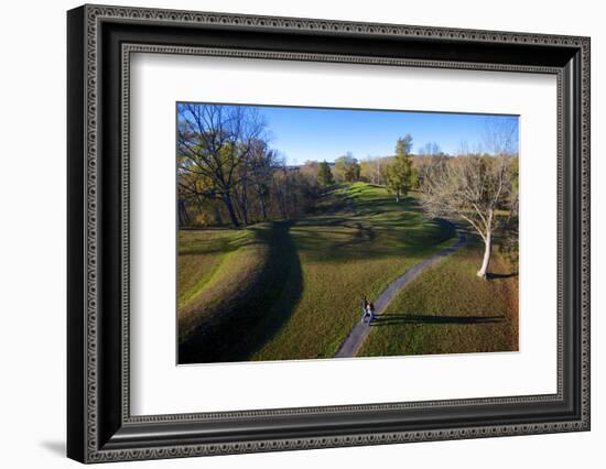 The Great Serpent Mound, Ohio Brush Creek, Adams County, Ohio-Richard Wright-Framed Photographic Print