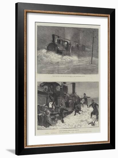 The Great Snow-Storm in Northumberland-William Heysham Overend-Framed Giclee Print