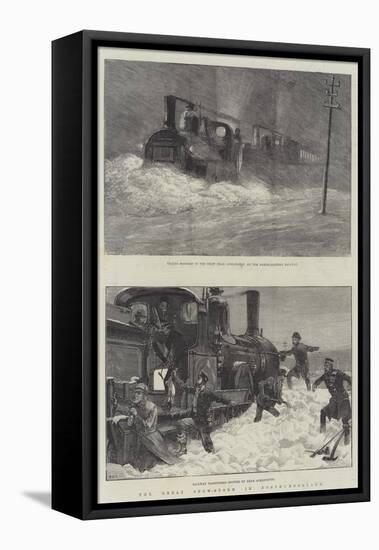 The Great Snow-Storm in Northumberland-William Heysham Overend-Framed Premier Image Canvas