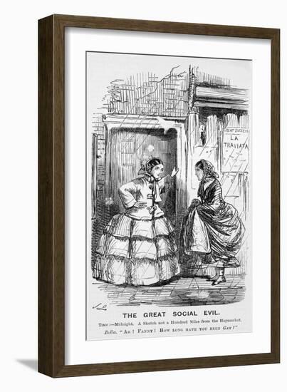 The Great Social Evil, Punch, 12 September 1857117-John Leech-Framed Giclee Print