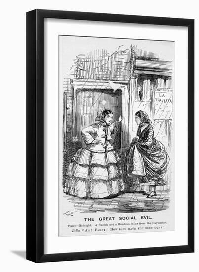 The Great Social Evil, Punch, 12 September 1857117-John Leech-Framed Giclee Print