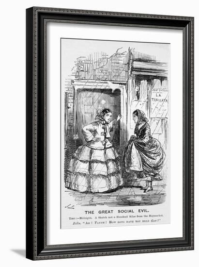 The Great Social Evil, Punch, 12 September 1857117-John Leech-Framed Giclee Print