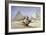 'The Great Sphinx and Pyramids at Gizeh' (Watercolour)-David Roberts-Framed Giclee Print