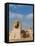 The Great Sphinx and Pyramids of Giza on a Sunny Day-Alex Saberi-Framed Premier Image Canvas