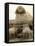 The Great Sphinx Guarding the Pyramids Egypt Statue, c.1910-null-Framed Premier Image Canvas