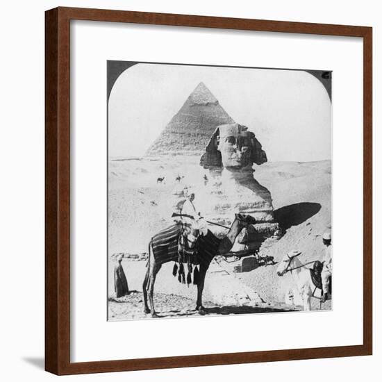 The Great Sphinx of Giza, Egypt, 1905-Underwood & Underwood-Framed Photographic Print