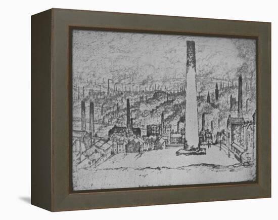 'The Great Stack, Bradford', 1909-Joseph Pennell-Framed Premier Image Canvas