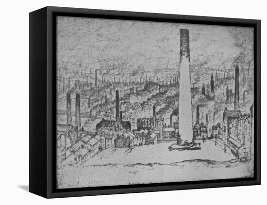 'The Great Stack, Bradford', 1909-Joseph Pennell-Framed Premier Image Canvas
