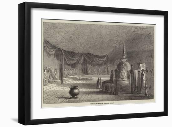 The Great Temple of Dambool, Ceylon-null-Framed Giclee Print