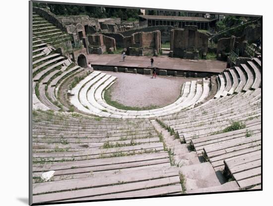 The Great Theatre, Pompeii, Unesco World Heritage Site, Campania, Italy-Christina Gascoigne-Mounted Photographic Print