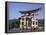 The Great Torii from the Corridor of Itsukushima Shrine, Akino, Miya-Jima, Japan-Adina Tovy-Framed Premier Image Canvas