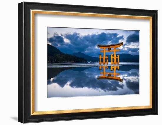 The great Torii of Miyajima island, Hiroshima Prefecture, Japan-Jan Christopher Becke-Framed Photographic Print