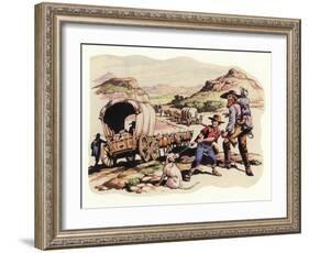 The Great Trek of 1835-1837-Pat Nicolle-Framed Giclee Print