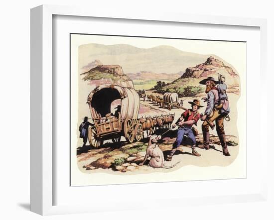 The Great Trek of 1835-1837-Pat Nicolle-Framed Giclee Print