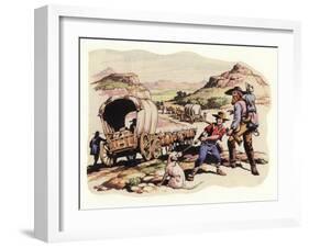 The Great Trek of 1835-1837-Pat Nicolle-Framed Giclee Print