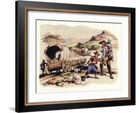 The Great Trek of 1835-1837-Pat Nicolle-Framed Giclee Print