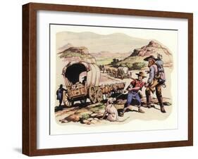 The Great Trek of 1835-1837-Pat Nicolle-Framed Giclee Print